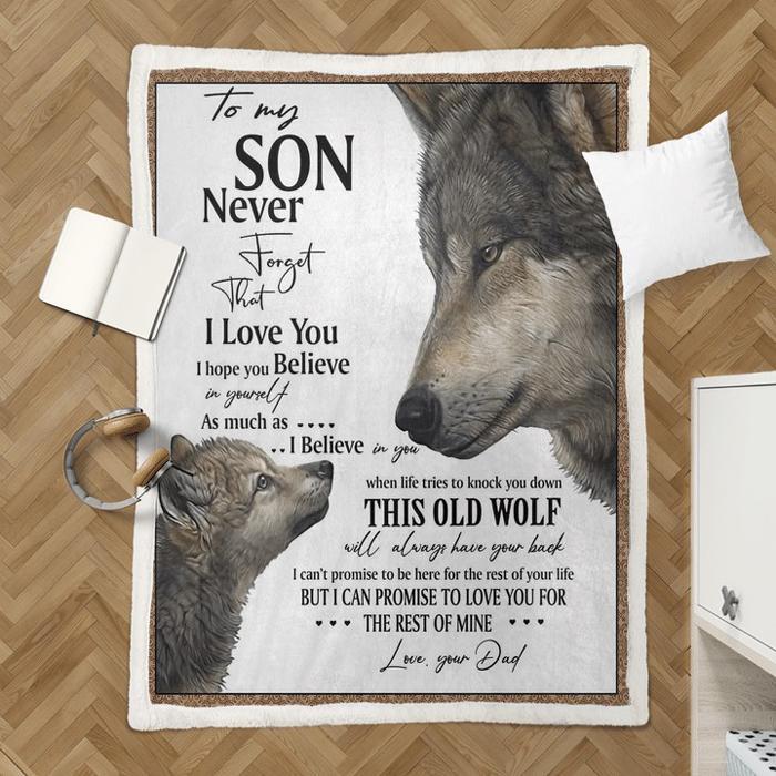 Christmas limited time discount 50%-To my Son, I love you i hope you believe - Blanket