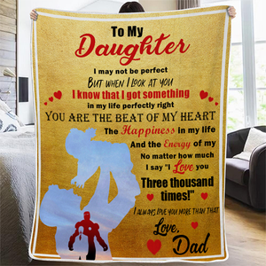Christmas limited time discount 50%-To my Daughter I love you three thousand times-Blanket