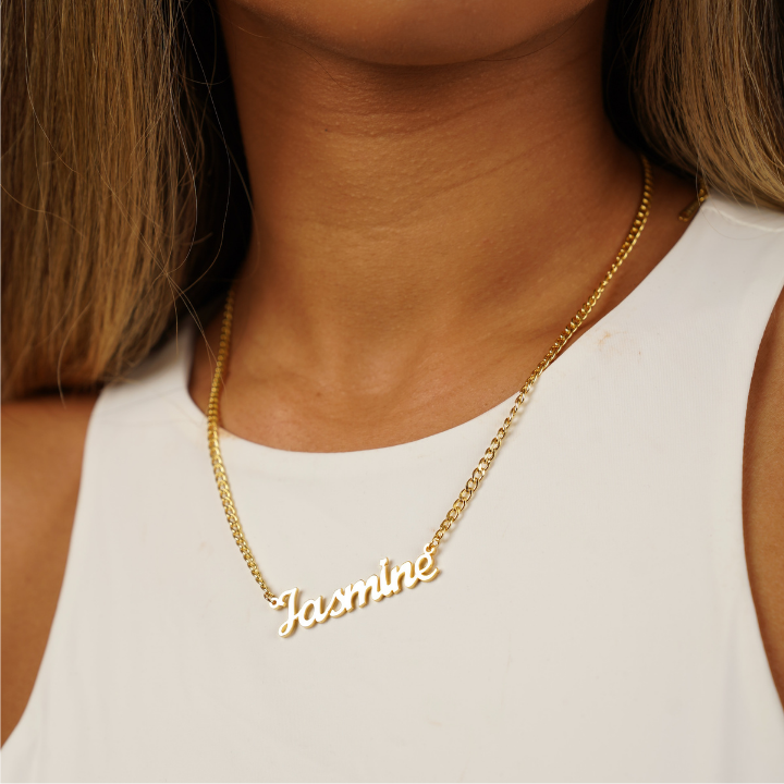 Custom Name Necklace w/ Cuban Chain