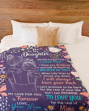 50% OFF Best Gift-To My Daughter, Love Your Mom-Blanket