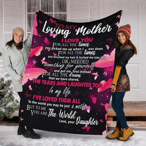 50% OFF Best Gift-To My Loving Mother, I Love You - Blanket