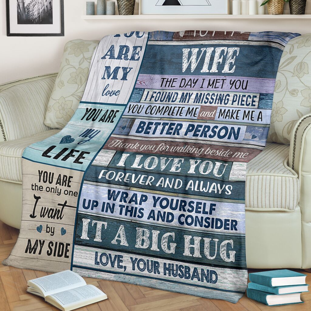 Christmas limited time discount 50%-To my Wife Blanket