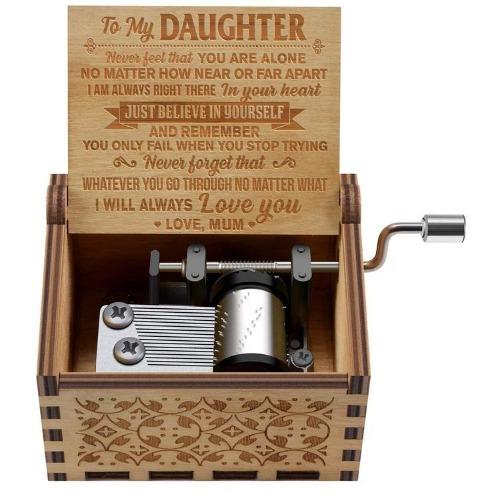 Mum To Daughter ( Believe In YourSelf ) Engraved Music Box