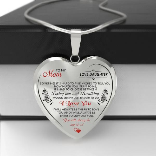 To My Mom Heart Necklace (Mother's Day Special)