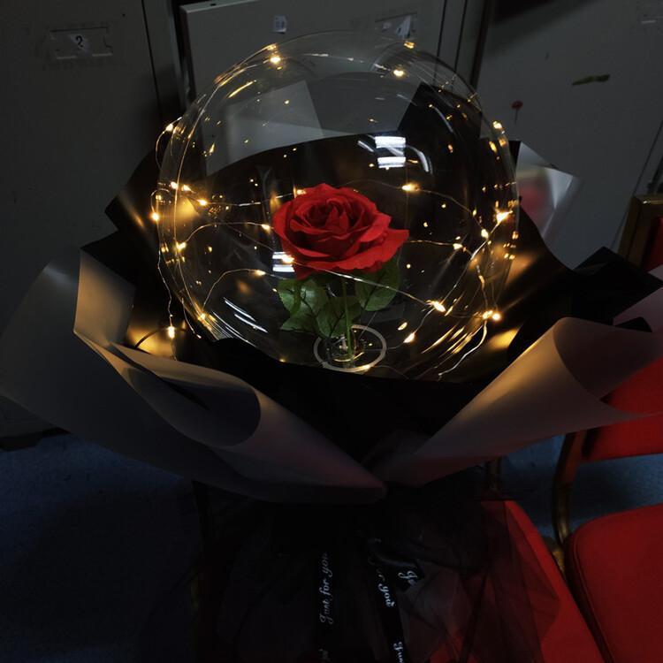 (Hot Sale -50% Off)LED Luminous Balloon Rose Bouquet