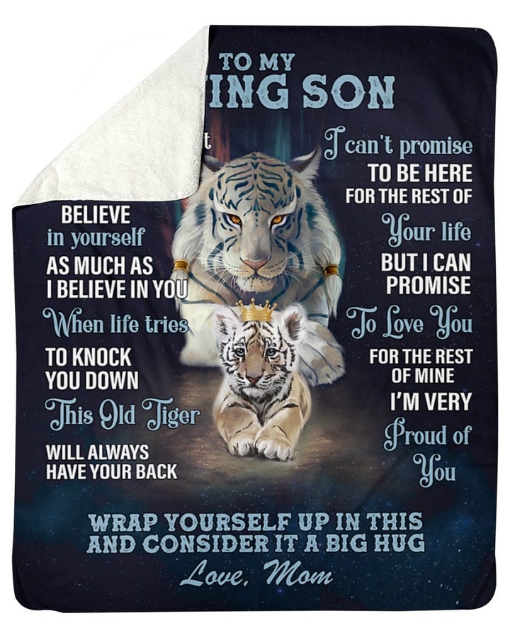 50% OFF Best Gift 🎁 Mom To Loving Son, I BELIEVE IN YOU - Blanket