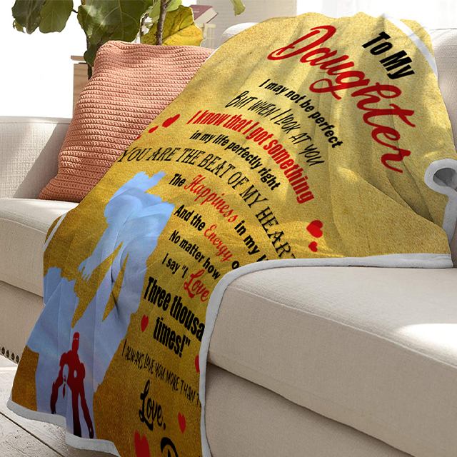 Christmas limited time discount 50%-To my Daughter I love you three thousand times-Blanket
