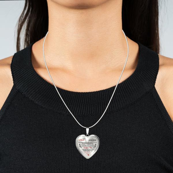To My Mom Heart Necklace (Mother's Day Special)