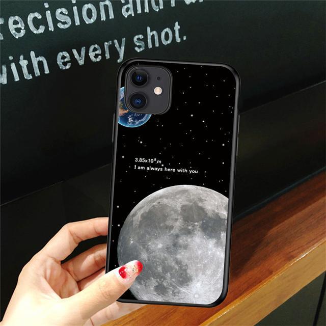 Silicone Frosted printing Phone Case - I am always here with you