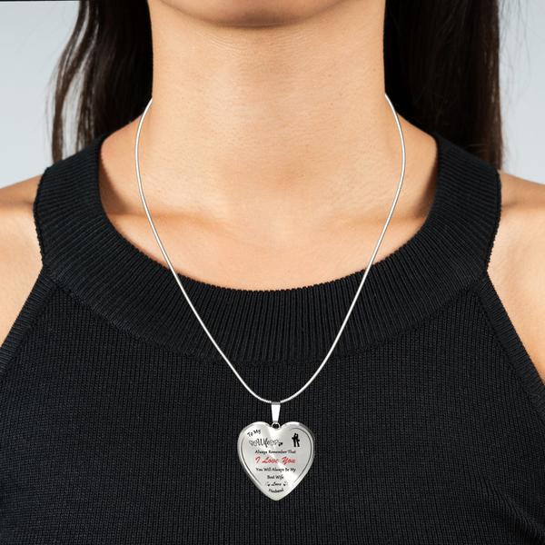 To My Wife Heart Necklace-Forever