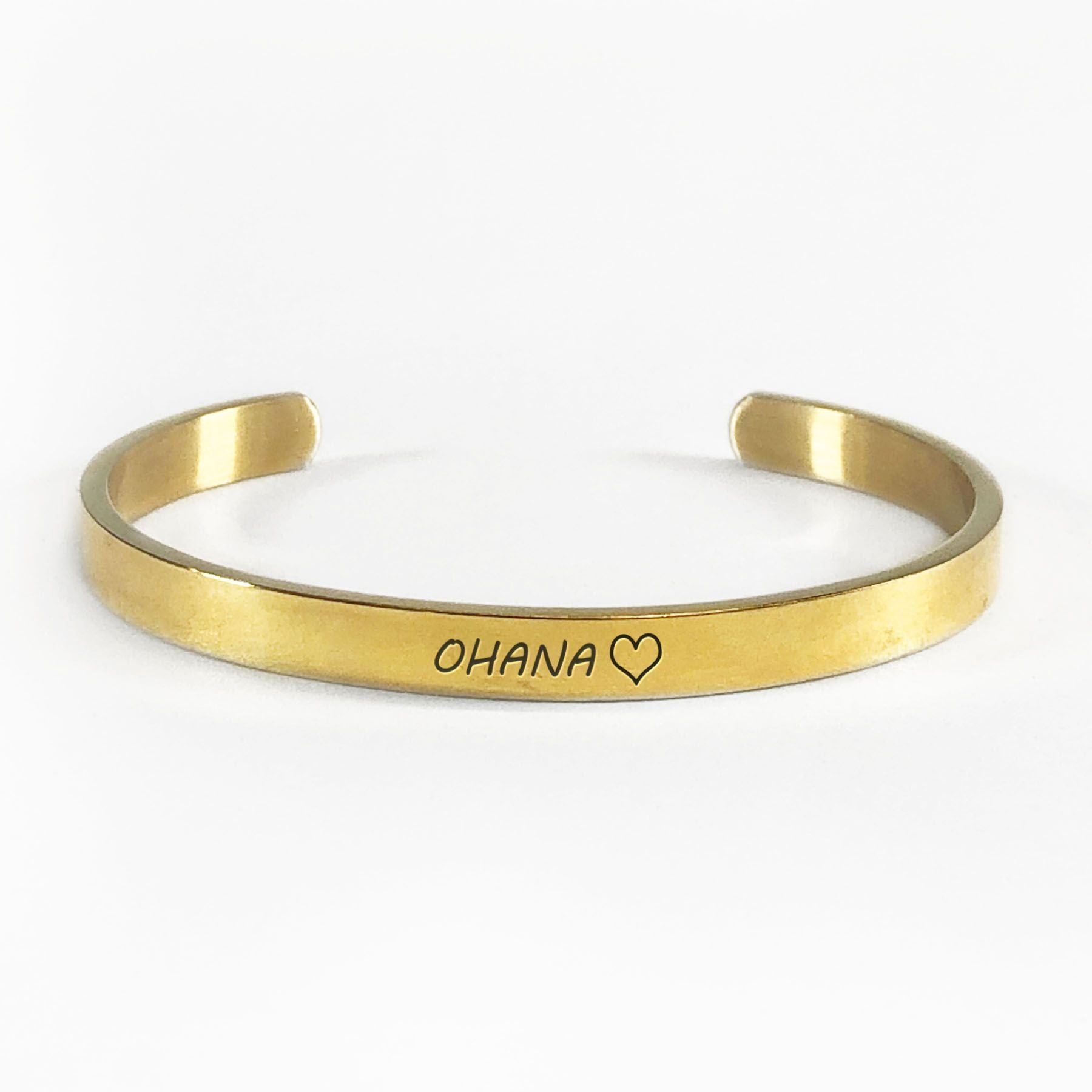Ohana bracelet with gold plating