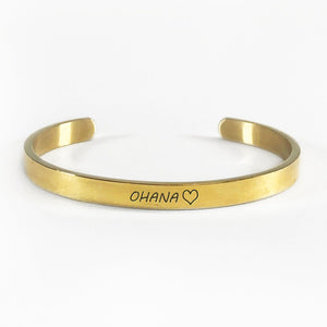 Ohana bracelet with gold plating