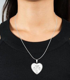 "To My Daughter"Heart Necklace