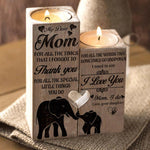 My Dear Mom I Need To Say I Love You Engraved Candle Holder（Daughter）