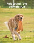 Squeaky Dog Toys-No Stuffing Crinkle Plush Dog Chew Toys
