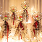 (Hot Sale -50% Off)LED Luminous Balloon Rose Bouquet