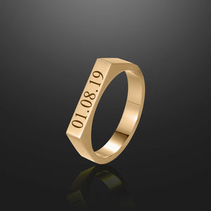 Engraved Name Ring