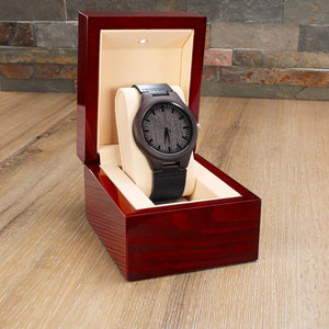Father's Day Gift(Free Shipping) - Dad You Are My Inspiration - Engraved Wooden Watch