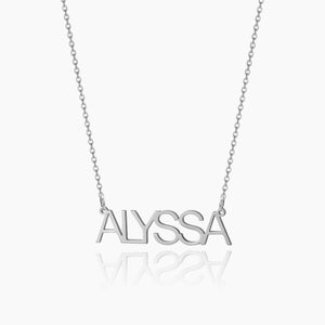 Arial Name Necklace