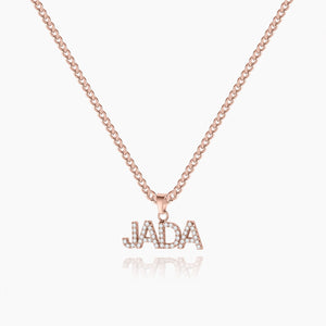Iced Arial Name Chain