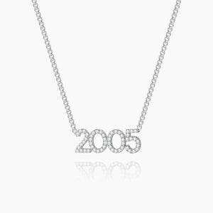 Iced Year Necklace w/ Cuban Chain