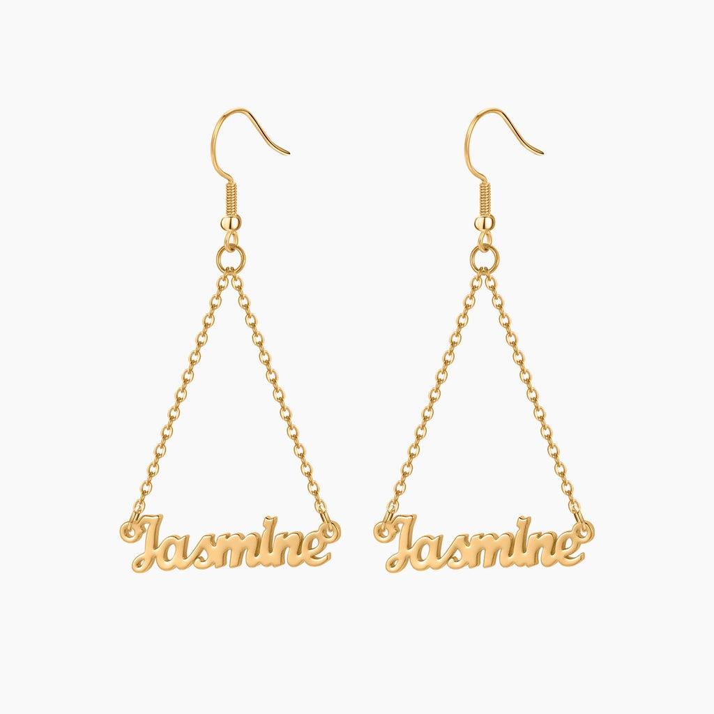 Name Dangle Earrings