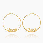 Name Hoop Earrings