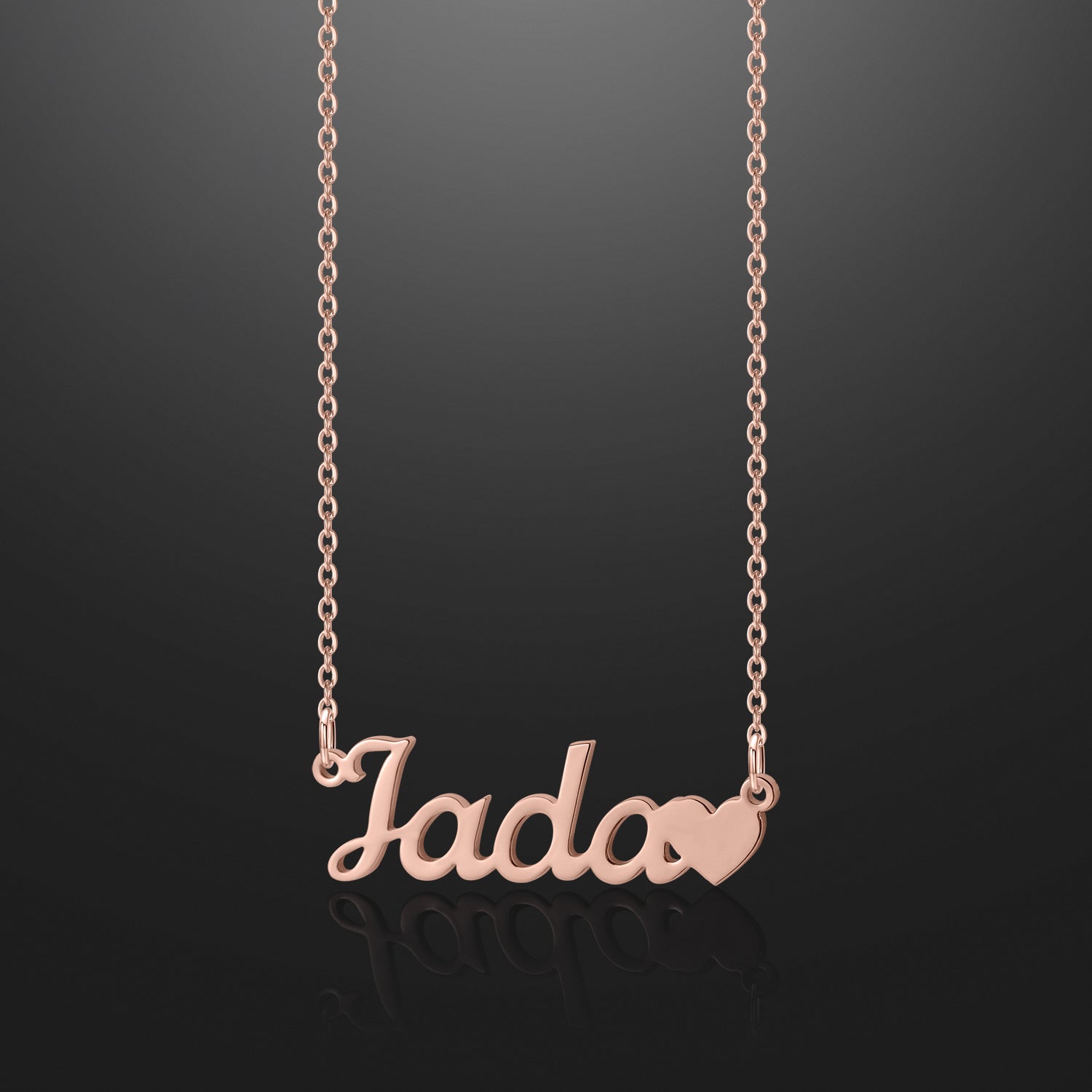 Kids Name Heart Necklace