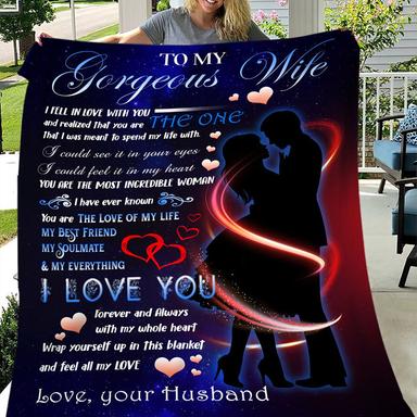 50% OFF Valentine's Day gift 🎁- Husband To Wife - I Love You - Blanket