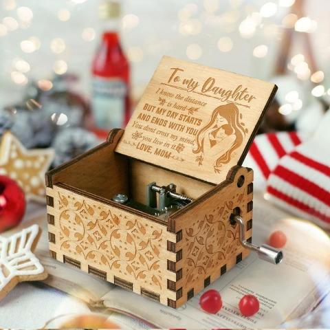 Mom To Daughter - My Day Starts And Ends With You - Engraved Music Box