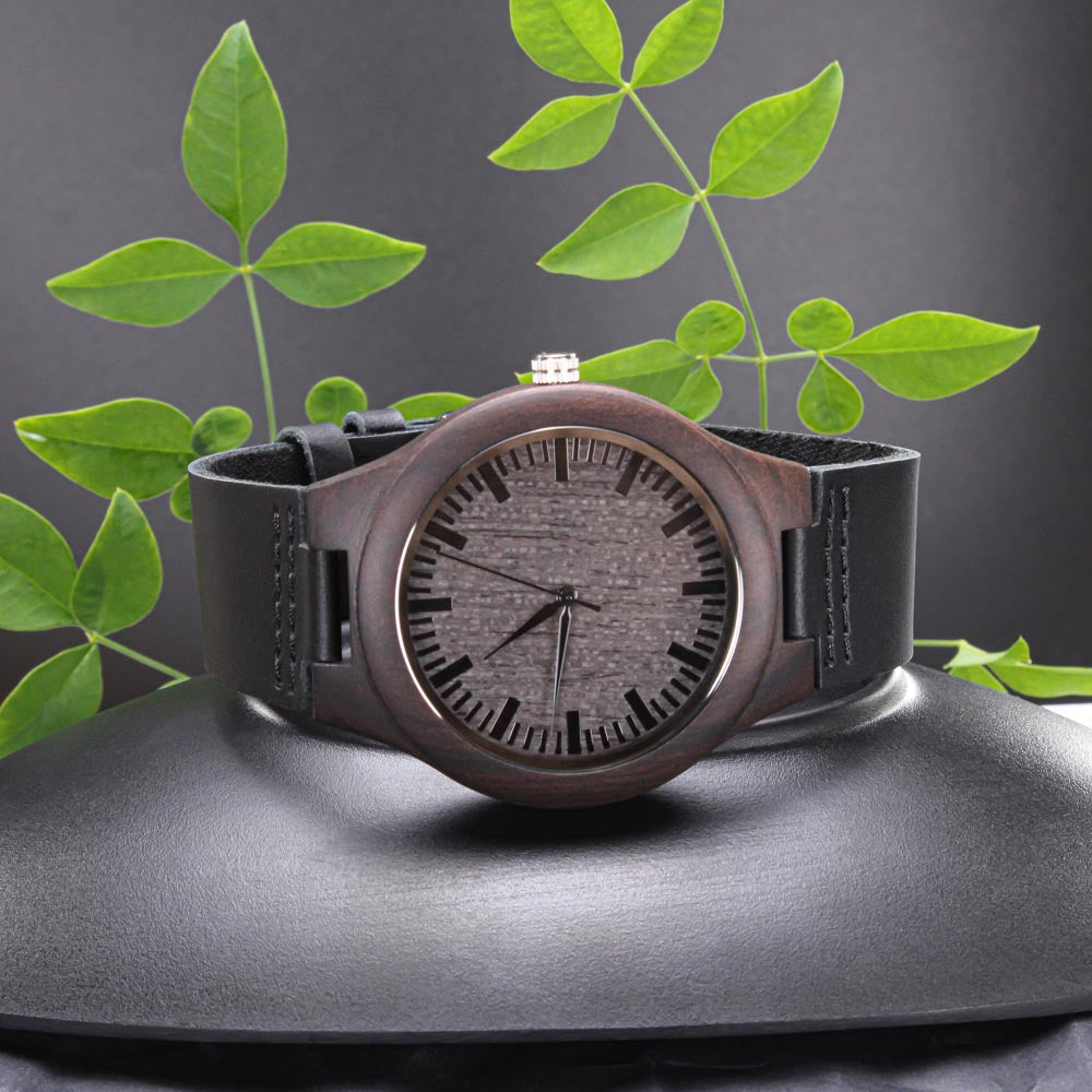 Father's Day Gift(Free Shipping) - Dad You Are My Inspiration - Engraved Wooden Watch