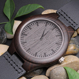 Father's Day Gift(Free Shipping) - Dad You Are My Inspiration - Engraved Wooden Watch