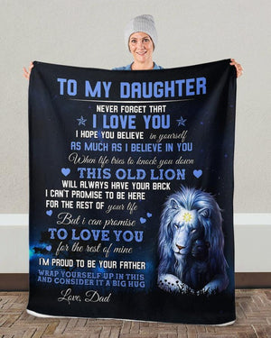 50% OFF Best Gift 🎁 Dad To Daughter, I LOVE YOU - Blanket